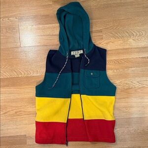 Izzi Multi Colored Cargo Vest VINTAGE